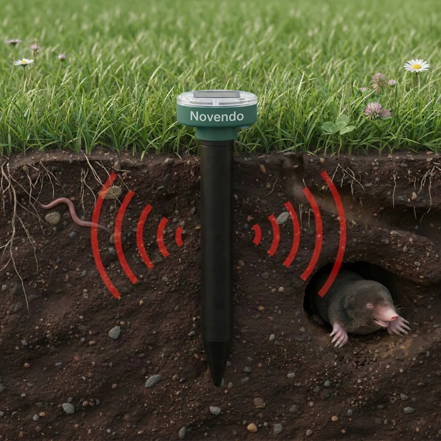 Novendo Ultraschall-Tierabwehr: Zuverlässiger Schutz vor Schädlingen und Nagetieren