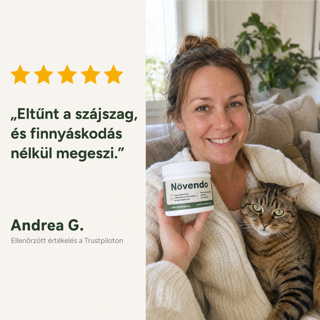 Andrea G. véleménye a Trustpiloton