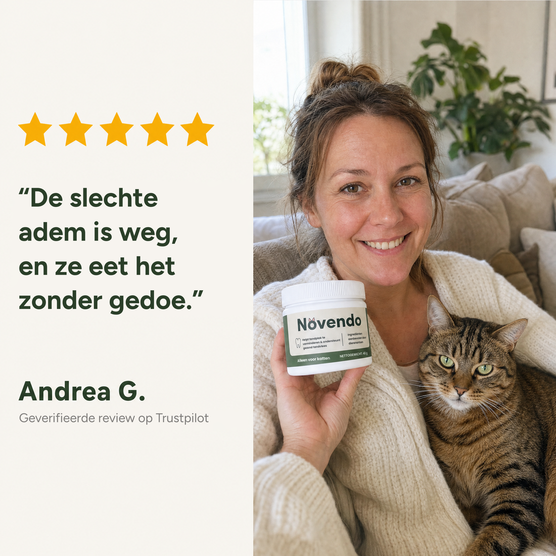 Klantervaring van Andrea G. op Trustpilot