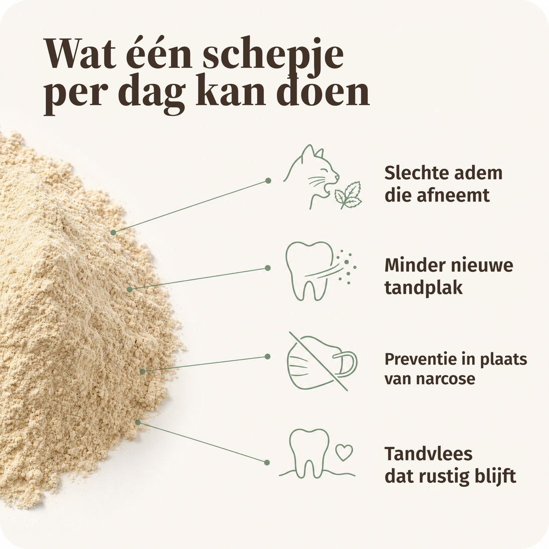 Wat één schepje per dag kan doen