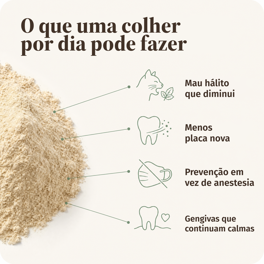O que uma colher por dia pode fazer