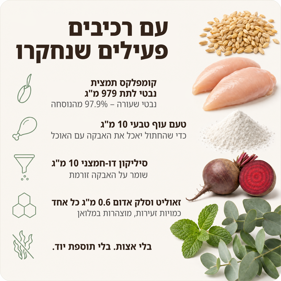 עם רכיבים פעילים שנחקרו