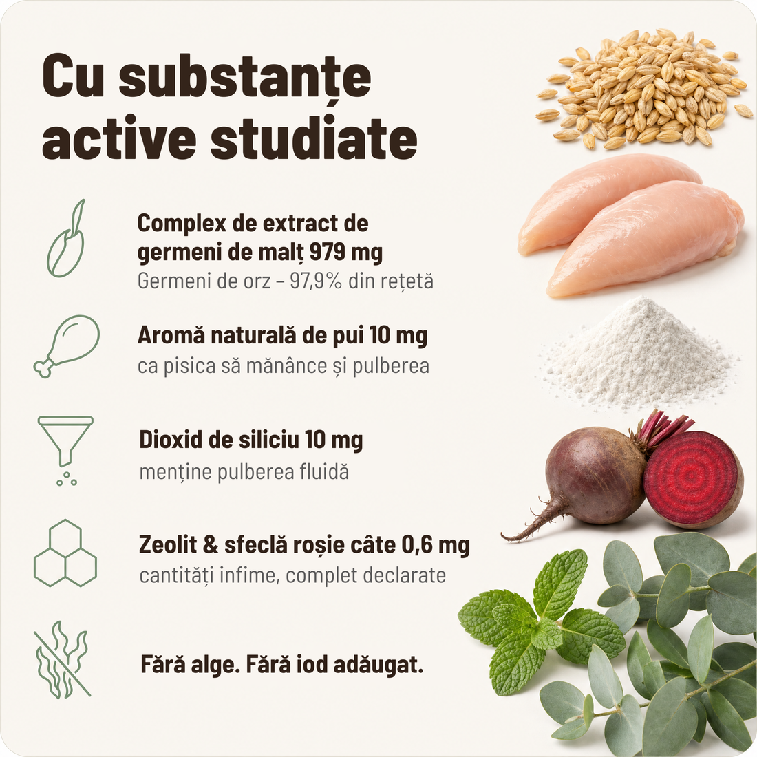 Cu ingrediente active studiate
