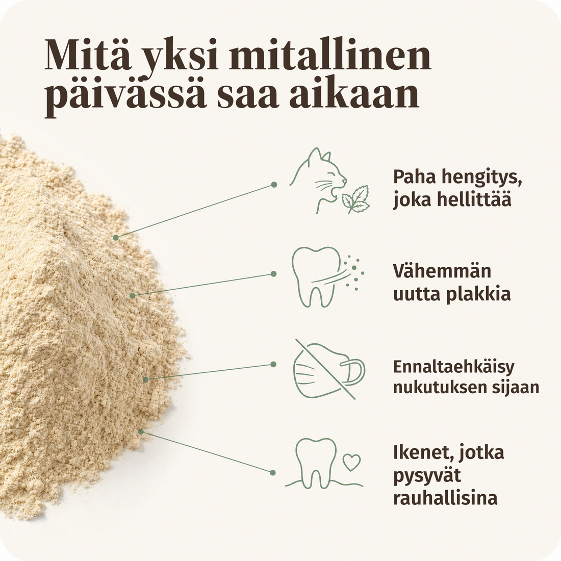 Mitä yksi lusikallinen päivässä voi saada aikaan