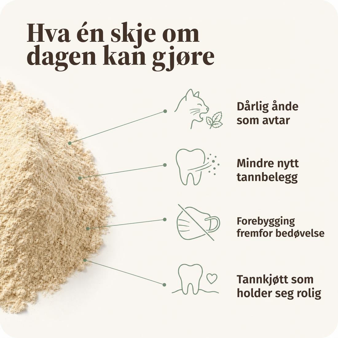 Hva én skje om dagen kan gjøre