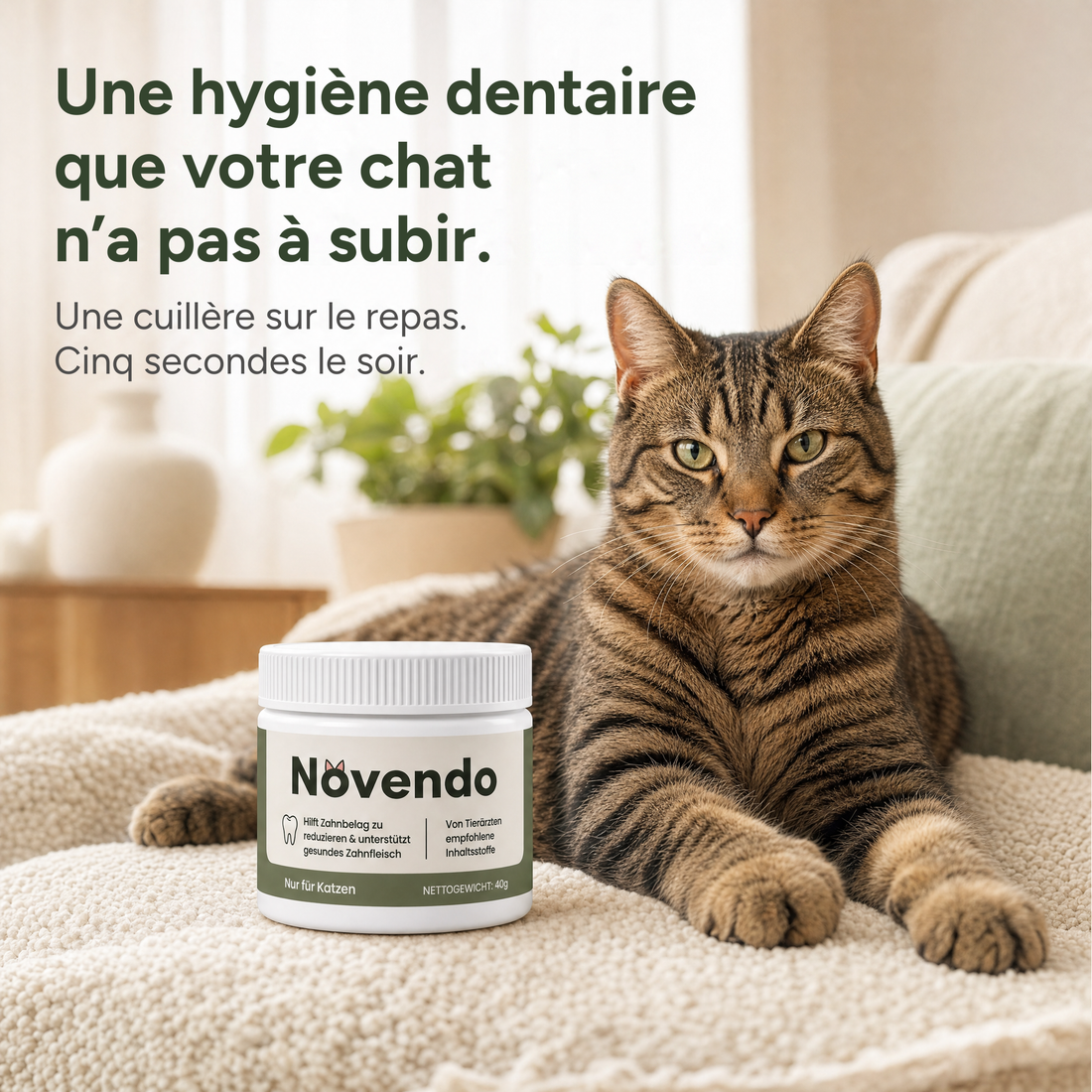 Des soins dentaires sans effort pour votre chat