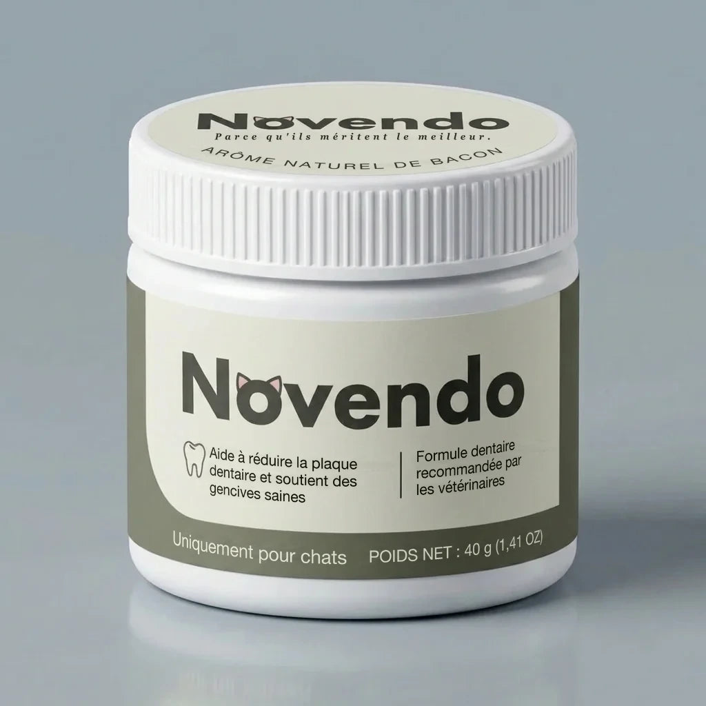 Poudre dentaire Novendo pour chats
